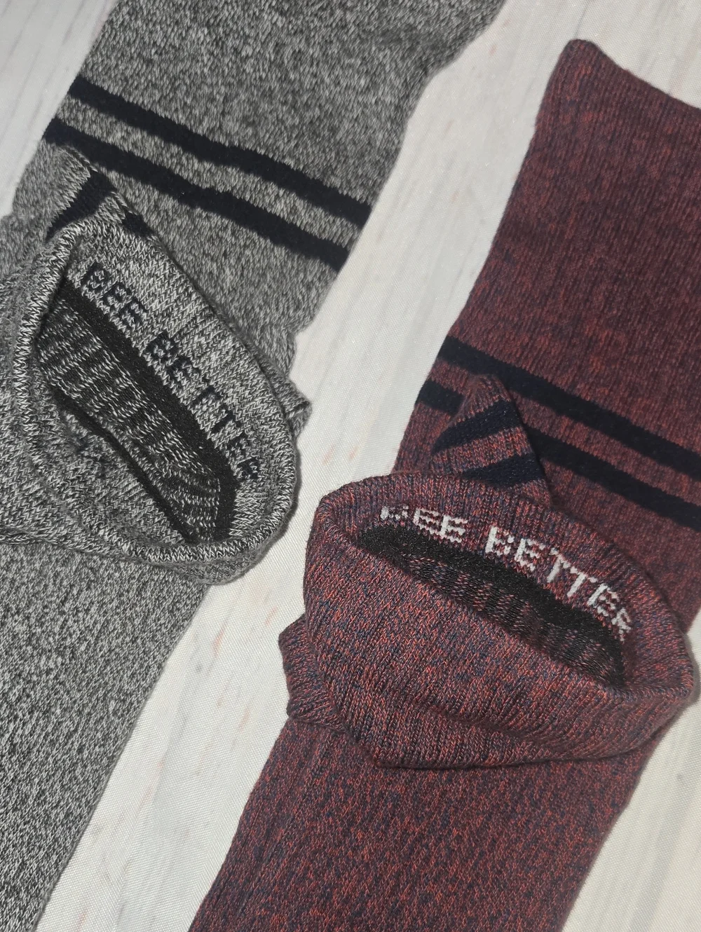 Bombas Compression Knee-High Socks XL - Gray & Burgundy